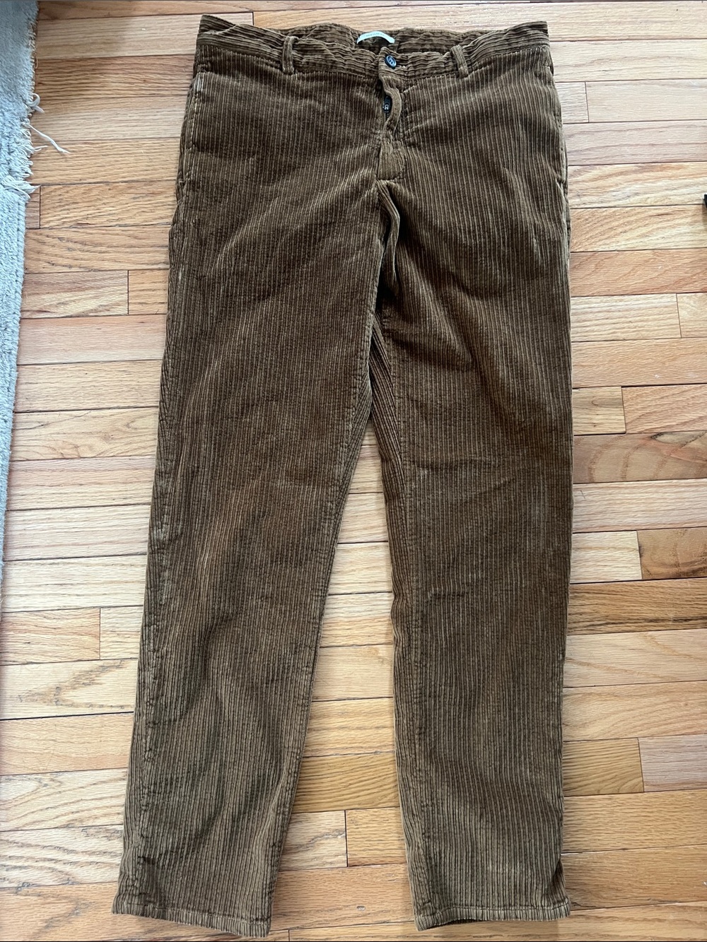 Mango Men's Corduroy Trousers in Warm‎ Brown